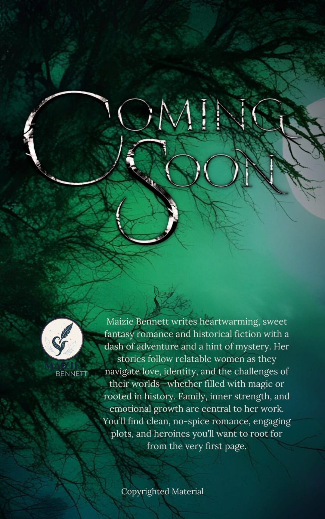 Coming soon back of the book for A Secret of Shadows. Book Six in the Sirens in the Shadows series. A romantasy or fantasy romance.