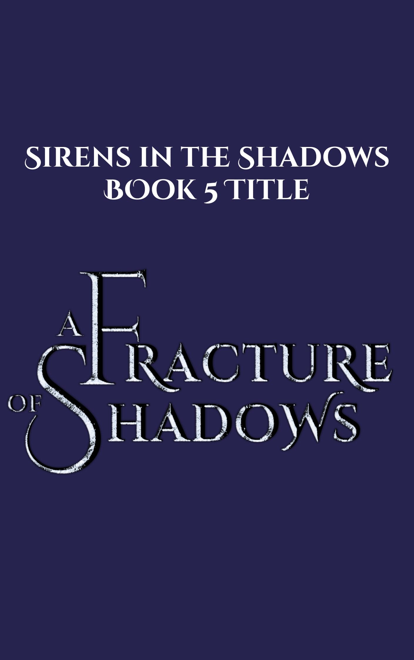 Coming soon cover for A Fracture of Shadows. A romantasy written by Maizie Bennett.