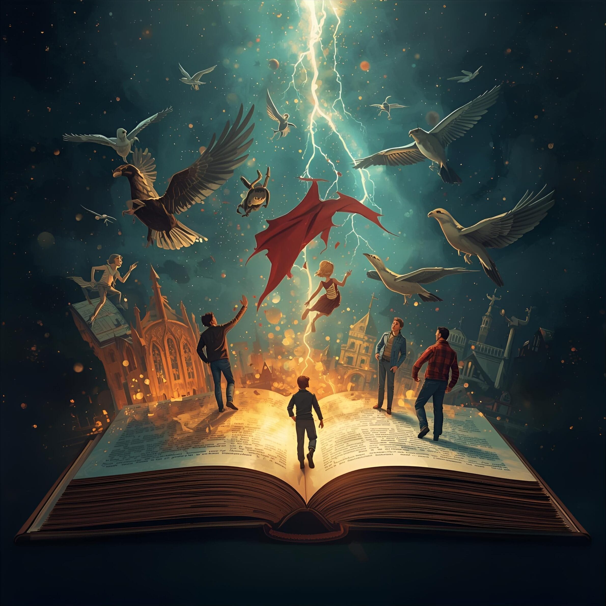 Mystical landscape, glowing forest, or fantasy castle Fantasy world-building for romance novels